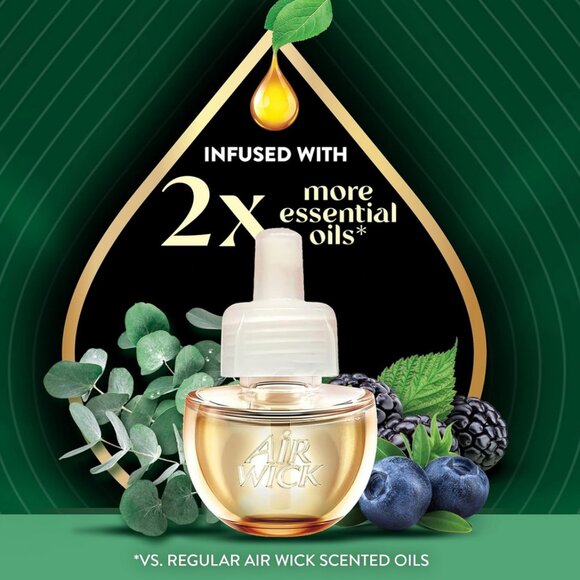 New✅Air Wick Vibrant Essential Oil Refill,Eucalyptus & Wild Berries Bundle of 4! - Picture 5 of 6